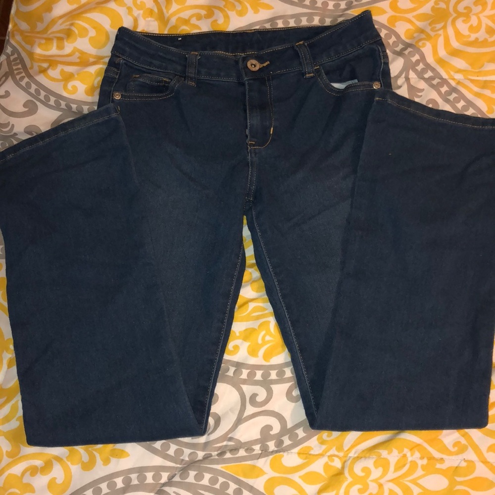 Dark blue jeans